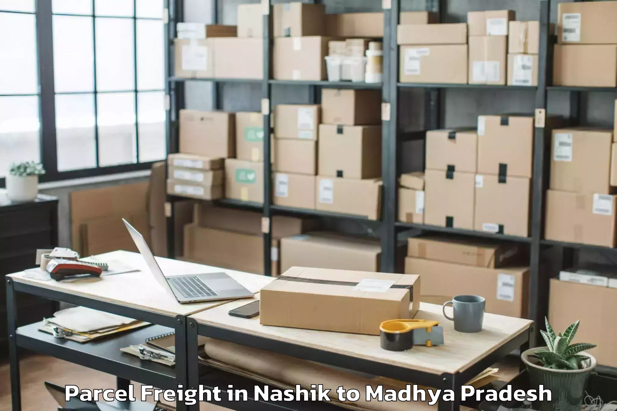 Leading Nashik to Gwalior Airport Gwl Parcel Freight Provider